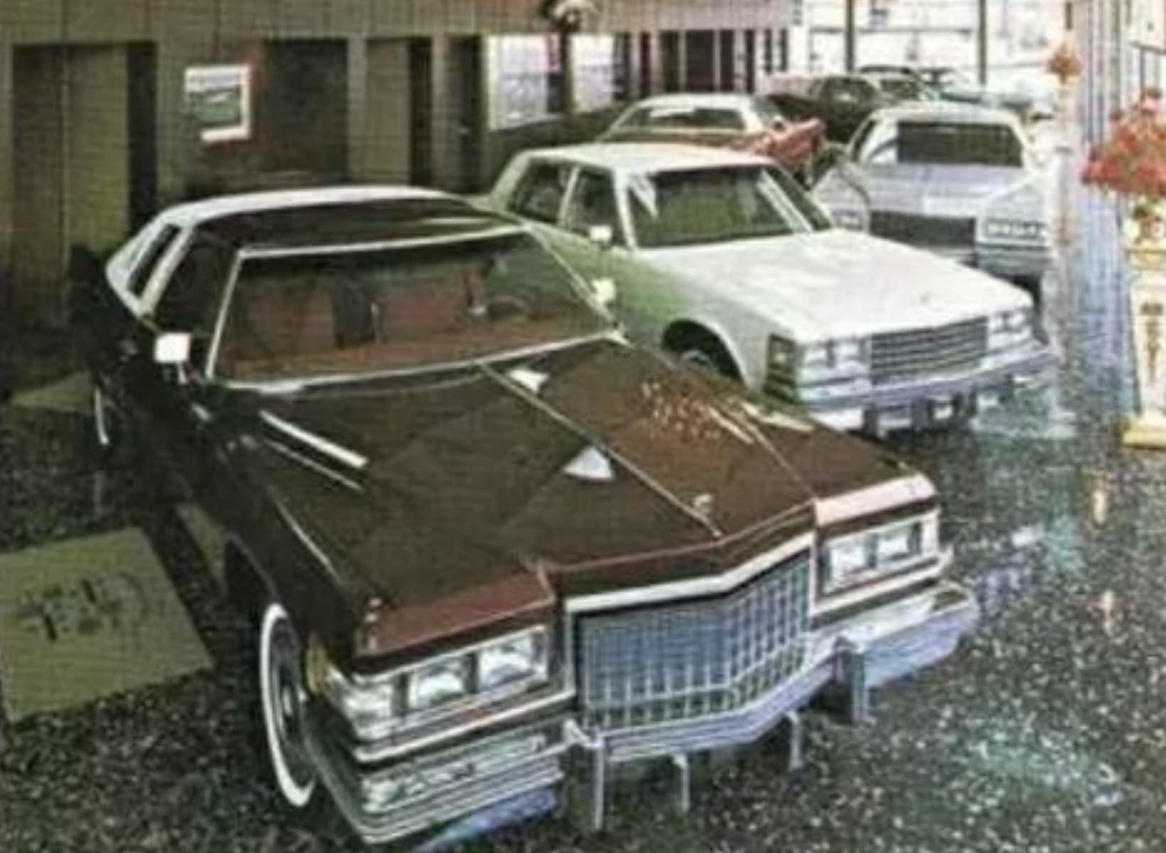 1970s cadillac showroom